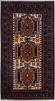 Multi Colored Baluchi 3' 10 x 7' 1 - No. 64131