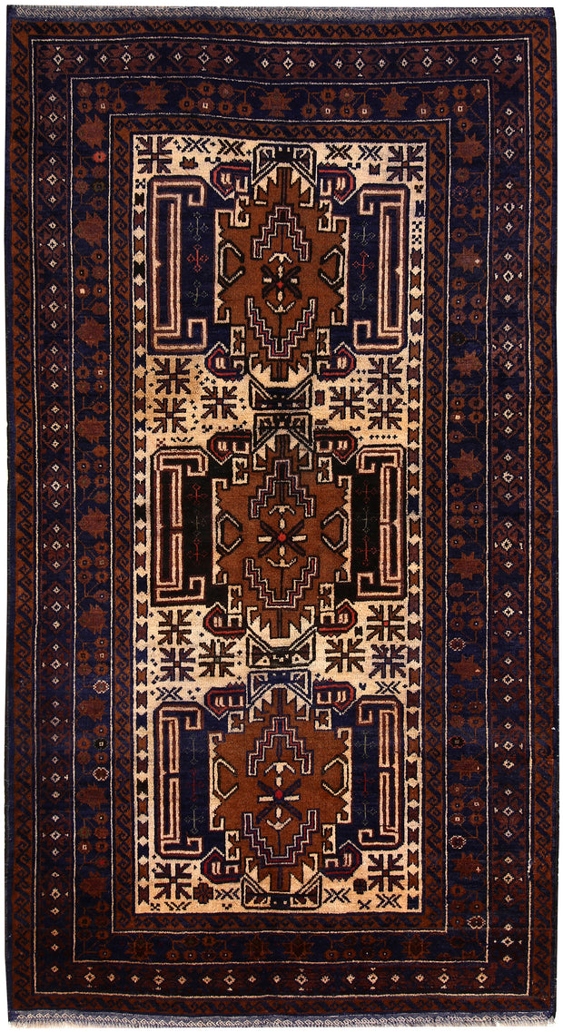 Multi Colored Baluchi 3' 10 x 7' 1 - No. 64131