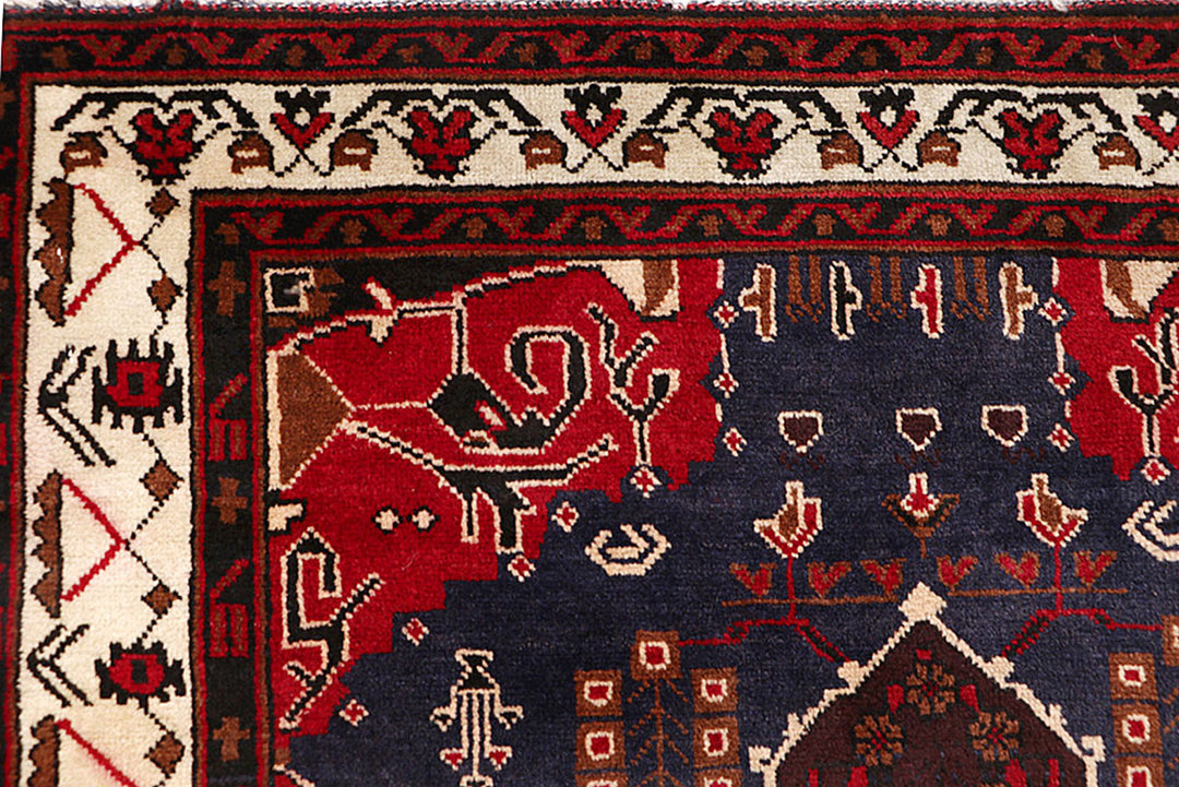 Dark Blue Baluchi 3' 5 x 6' 4 - No. 64135