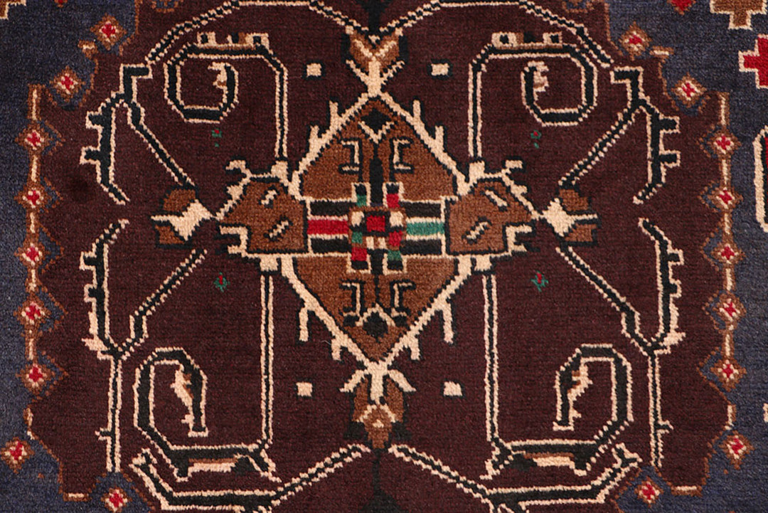 Dark Blue Baluchi 3' 5 x 6' 4 - No. 64135