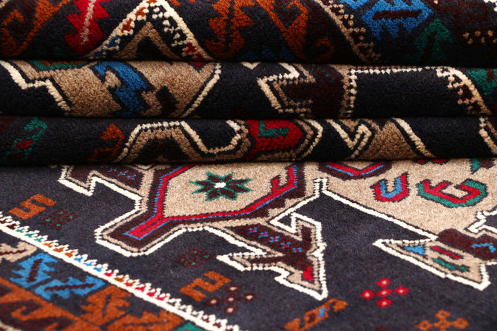 Dark Blue Baluchi 3' 7 x 5' 6 - No. 64146