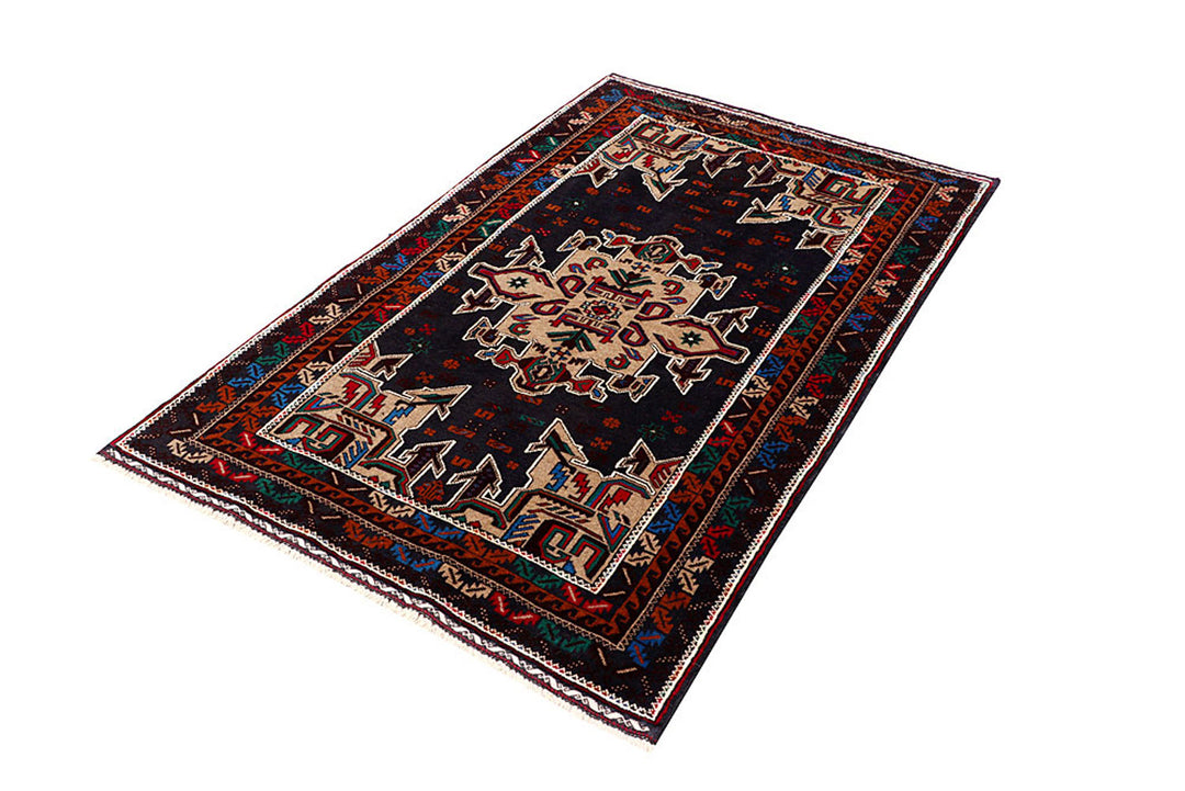 Dark Blue Baluchi 3' 7 x 5' 6 - No. 64146