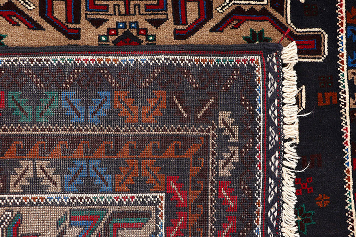 Dark Blue Baluchi 3' 7 x 5' 6 - No. 64146