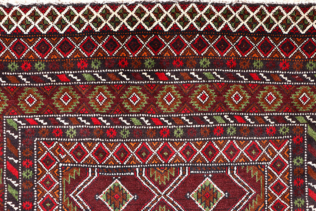 Saddle Brown Baluchi 4' x 6' 9 - No. 64156