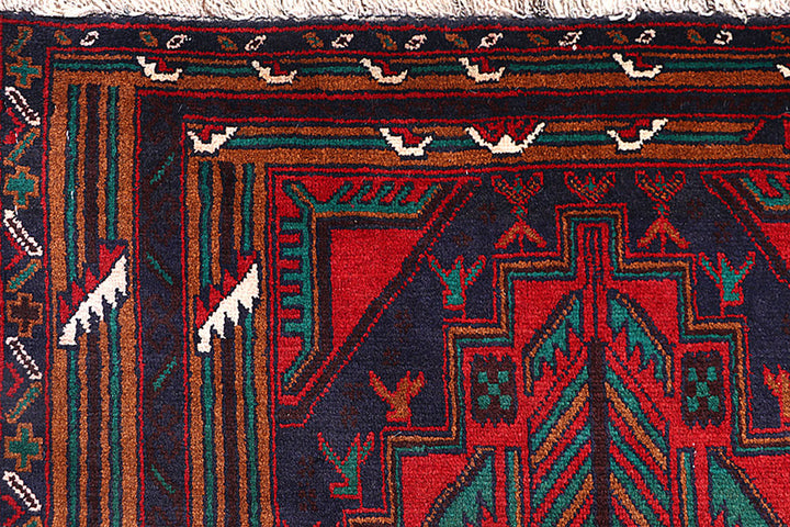 Dark Blue Baluchi 3' 7 x 6' 4 - No. 64192