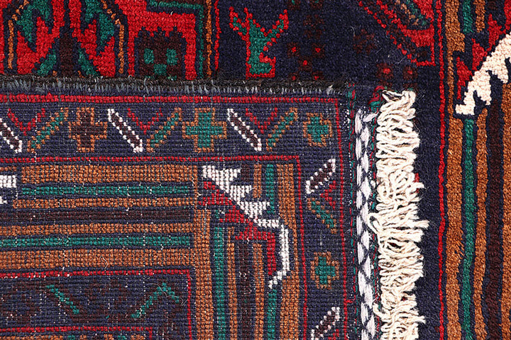 Dark Blue Baluchi 3' 7 x 6' 4 - No. 64192