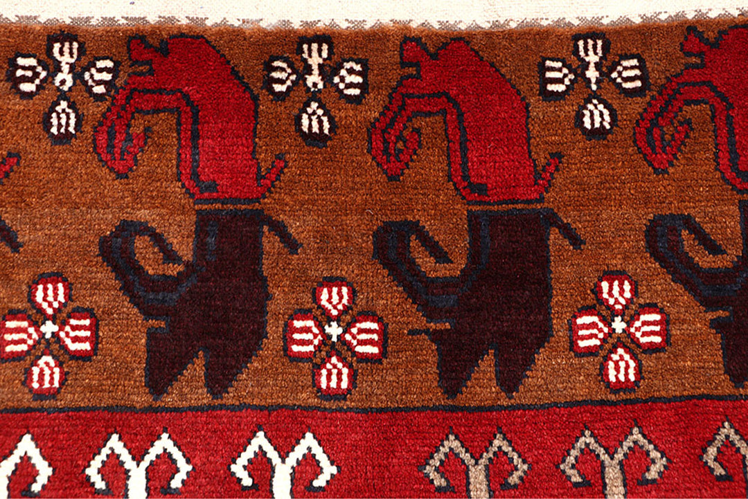 Saddle Brown Baluchi 3' 11 x 6' 3 - No. 64198