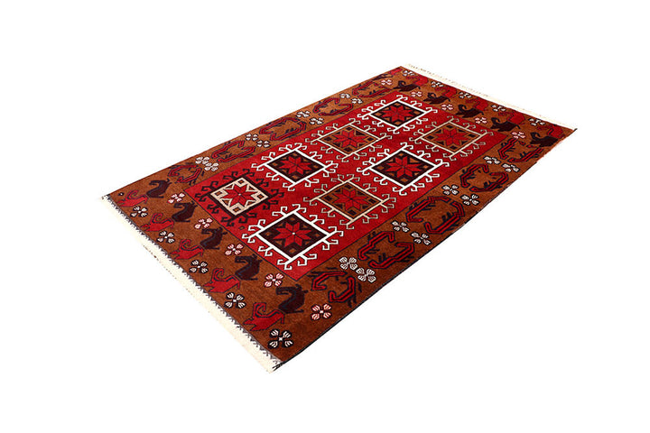 Saddle Brown Baluchi 3' 11 x 6' 3 - No. 64198