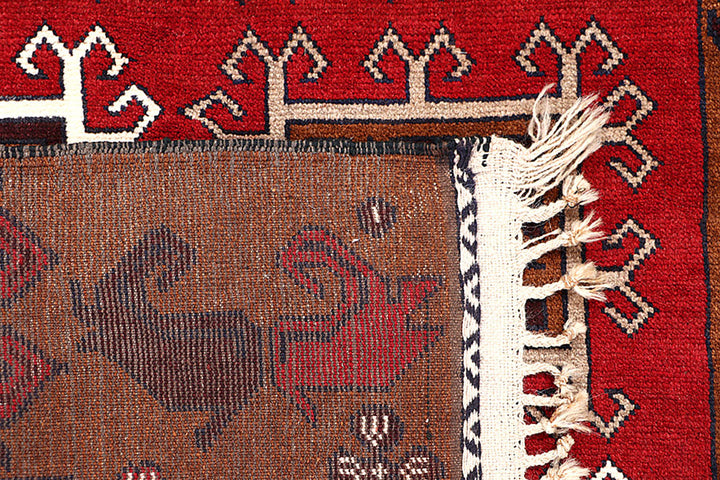 Saddle Brown Baluchi 3' 11 x 6' 3 - No. 64198