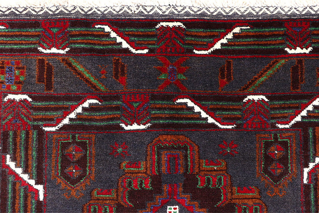 Dark Blue Baluchi 3' 7 x 6' 4 - No. 64202