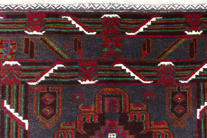 Dark Blue Baluchi 3' 7 x 6' 4 - No. 64202