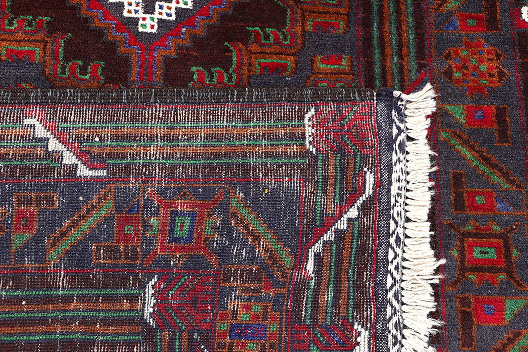 Dark Blue Baluchi 3' 7 x 6' 4 - No. 64202