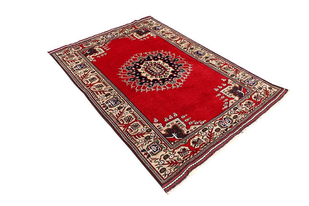 Firebrick Baluchi 4' 6 x 6' 3 - No. 64208