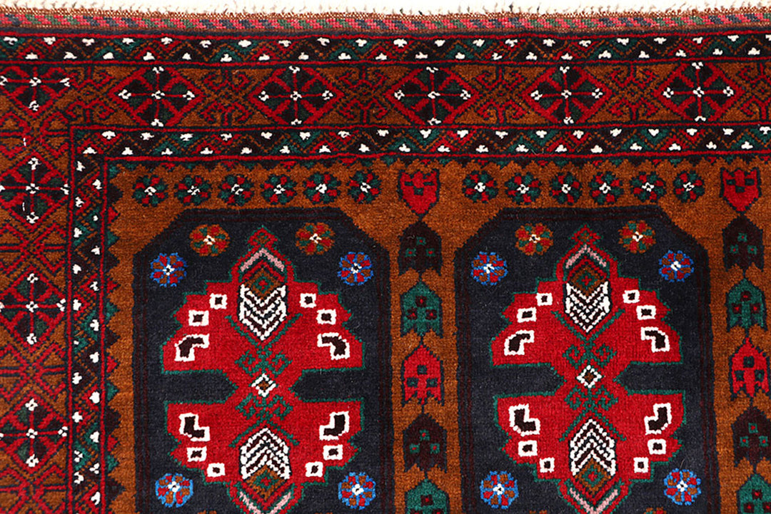 Saddle Brown Baluchi 3' 11 x 6' 4 - No. 64211