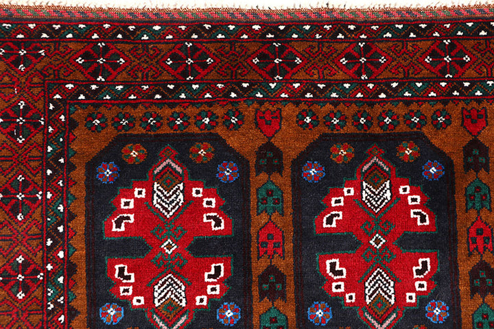 Saddle Brown Baluchi 3' 11 x 6' 4 - No. 64211