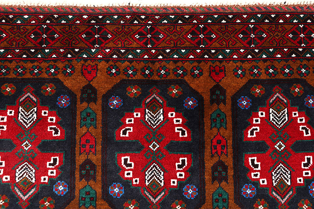 Saddle Brown Baluchi 3' 11 x 6' 4 - No. 64211