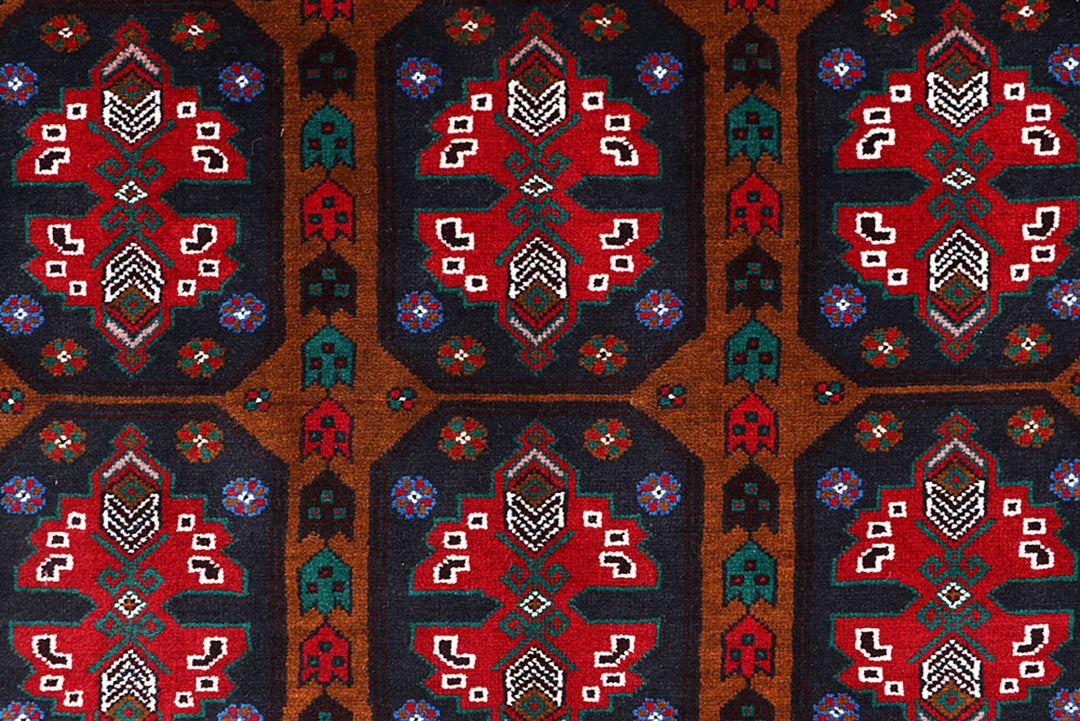 Saddle Brown Baluchi 3' 11 x 6' 4 - No. 64211