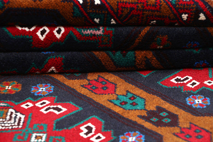 Saddle Brown Baluchi 3' 11 x 6' 4 - No. 64211