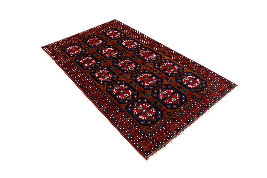 Saddle Brown Baluchi 3' 11 x 6' 4 - No. 64211