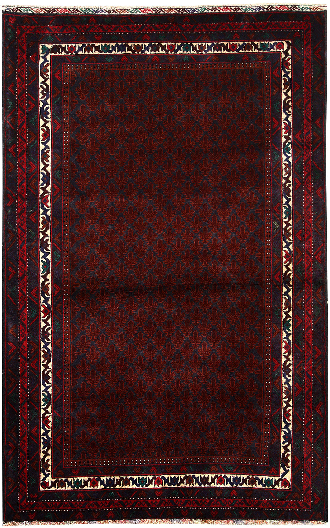 Dark Blue Baluchi 4' 2 x 6' 4 - No. 64227