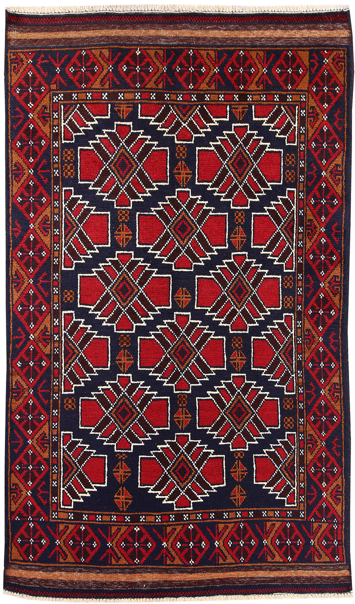 Dark Blue Baluchi 3' 5 x 6' 1 - No. 64248