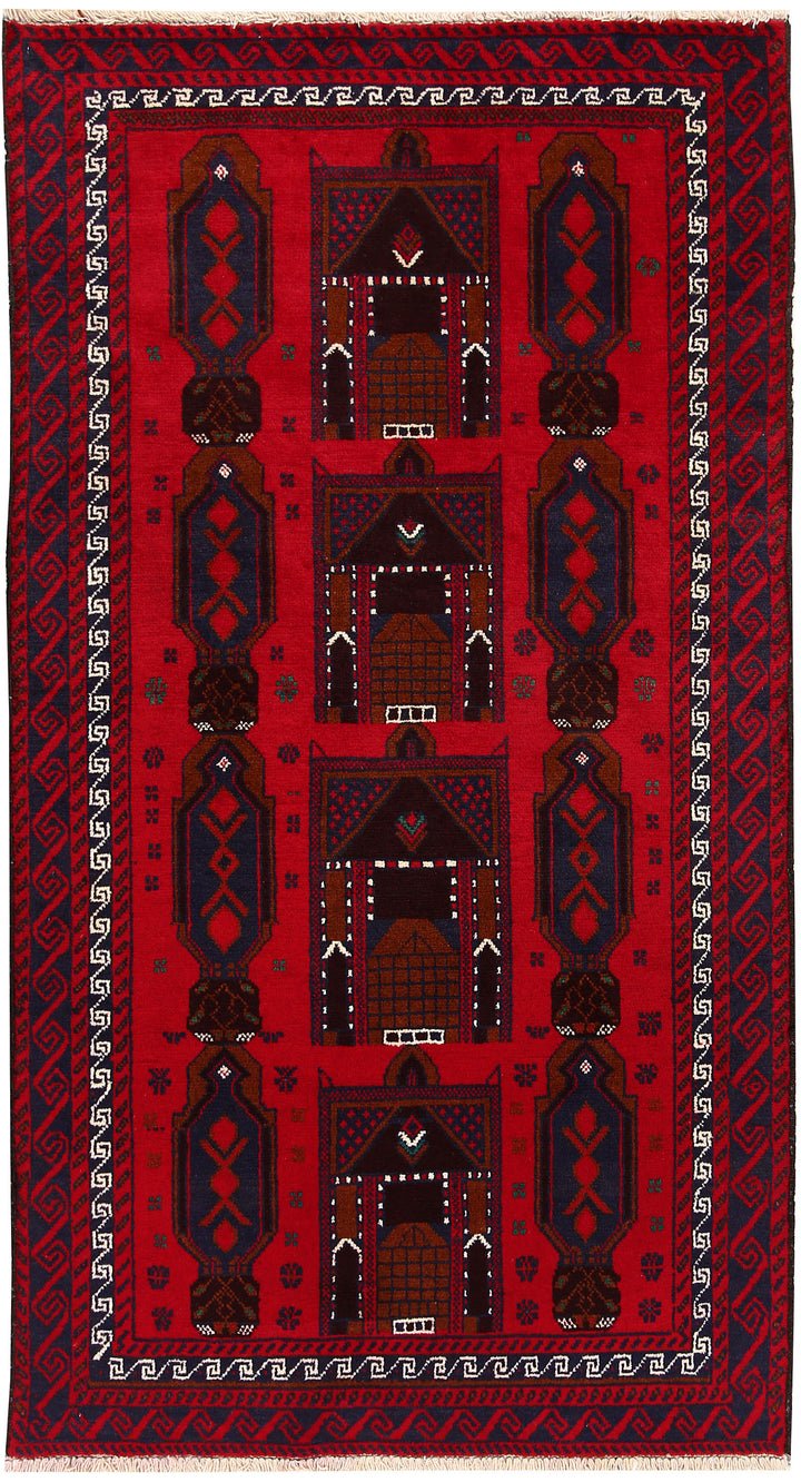 Firebrick Baluchi 3' 1 x 5' 10 - No. 64252