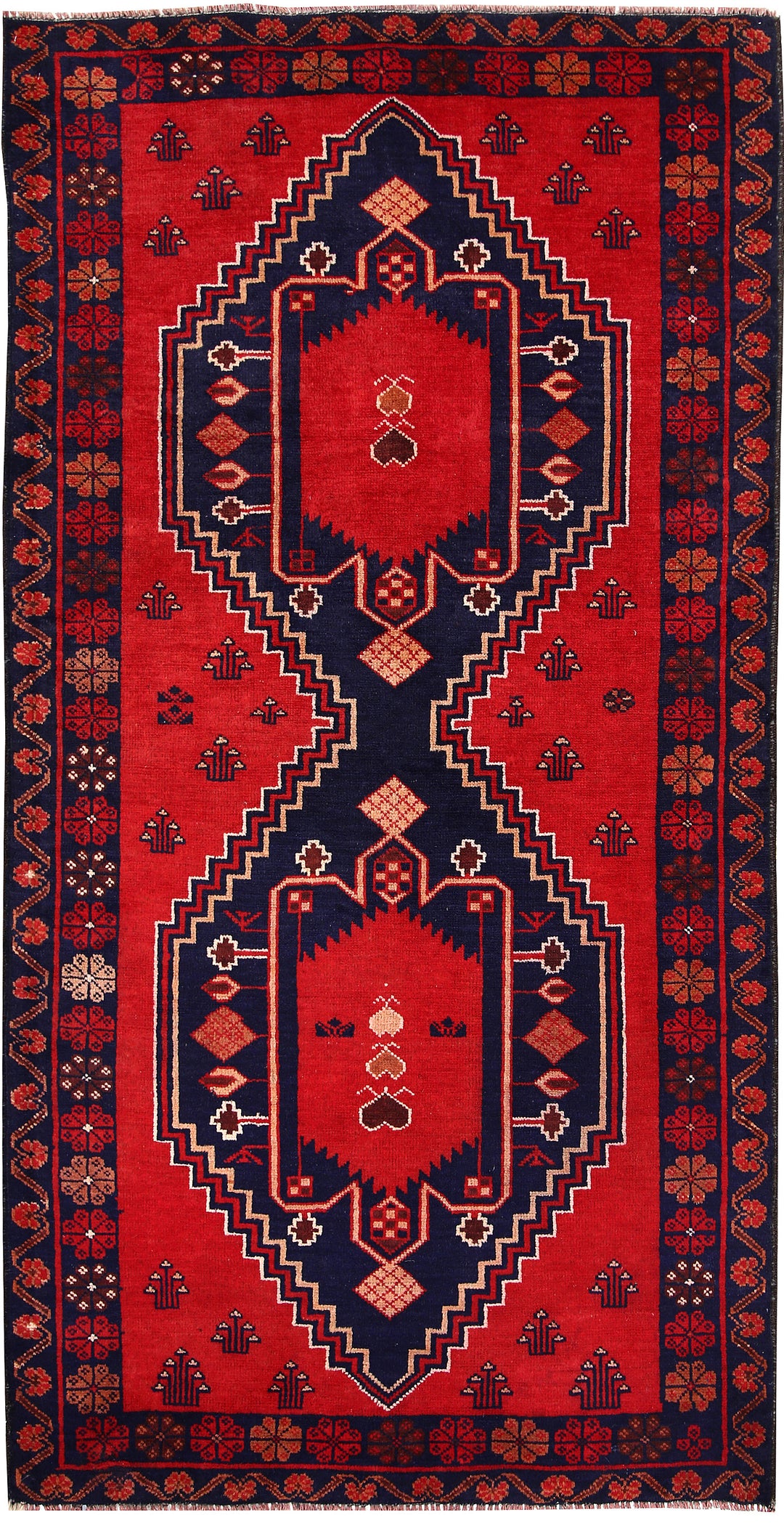 Firebrick Baluchi 3' 5 x 6' 10 - No. 64256