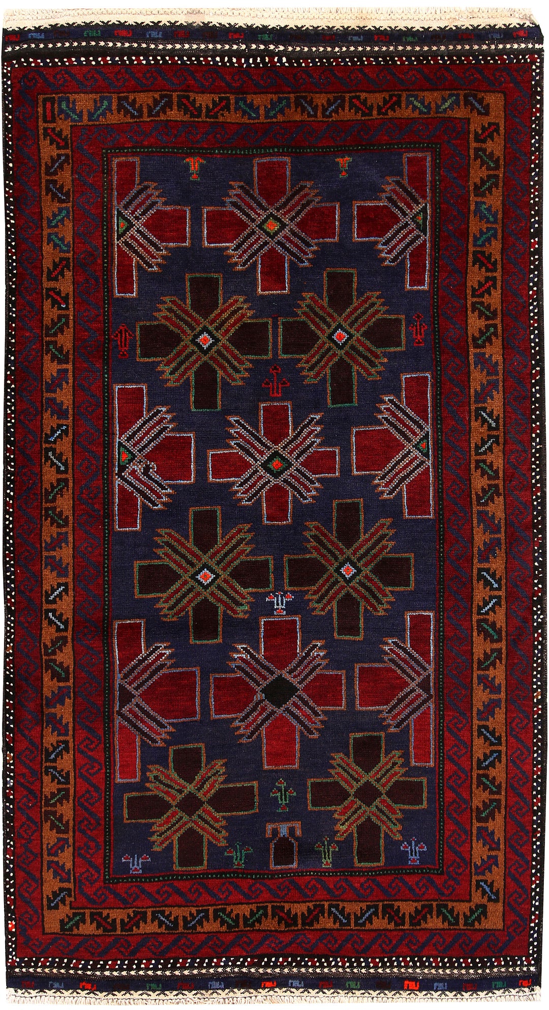 Dark Blue Baluchi 3' 7 x 6' 2 - No. 64257