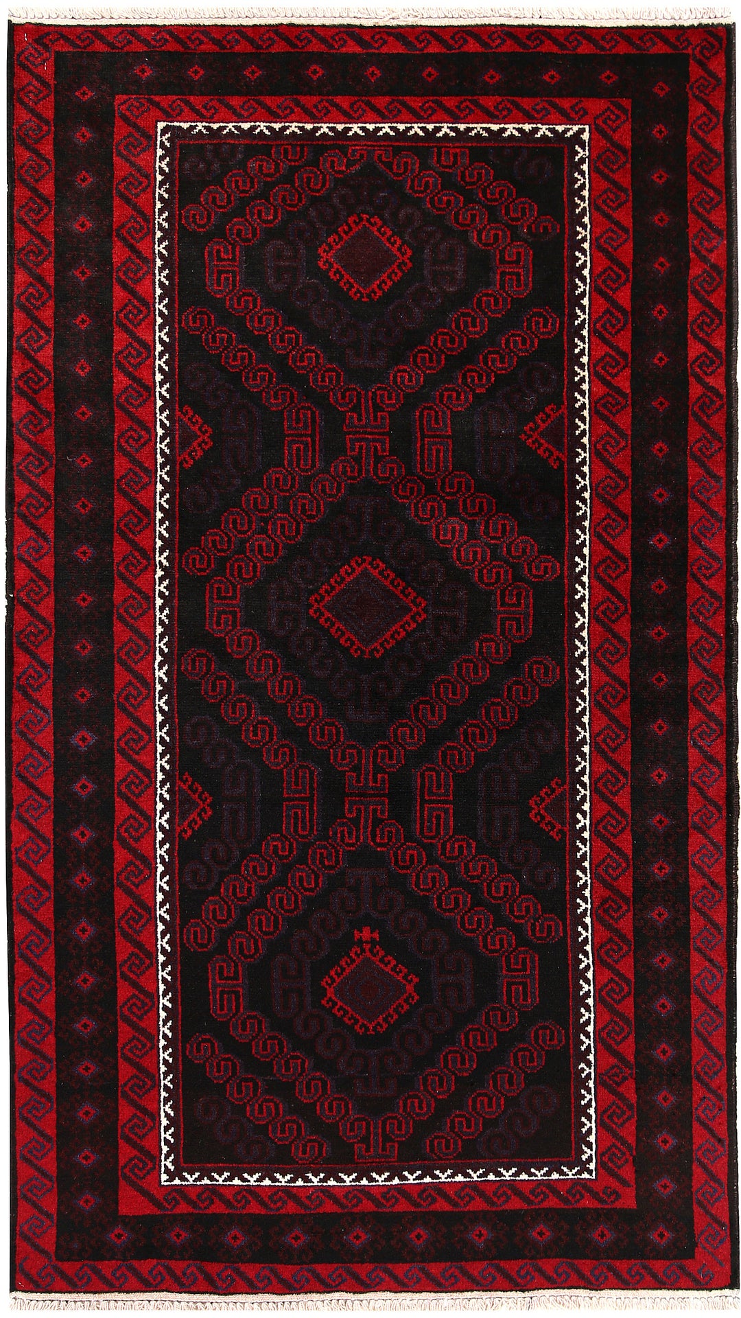Black Baluchi 3' 5 x 6' 2 - No. 64259 - ALRUG Rug Store