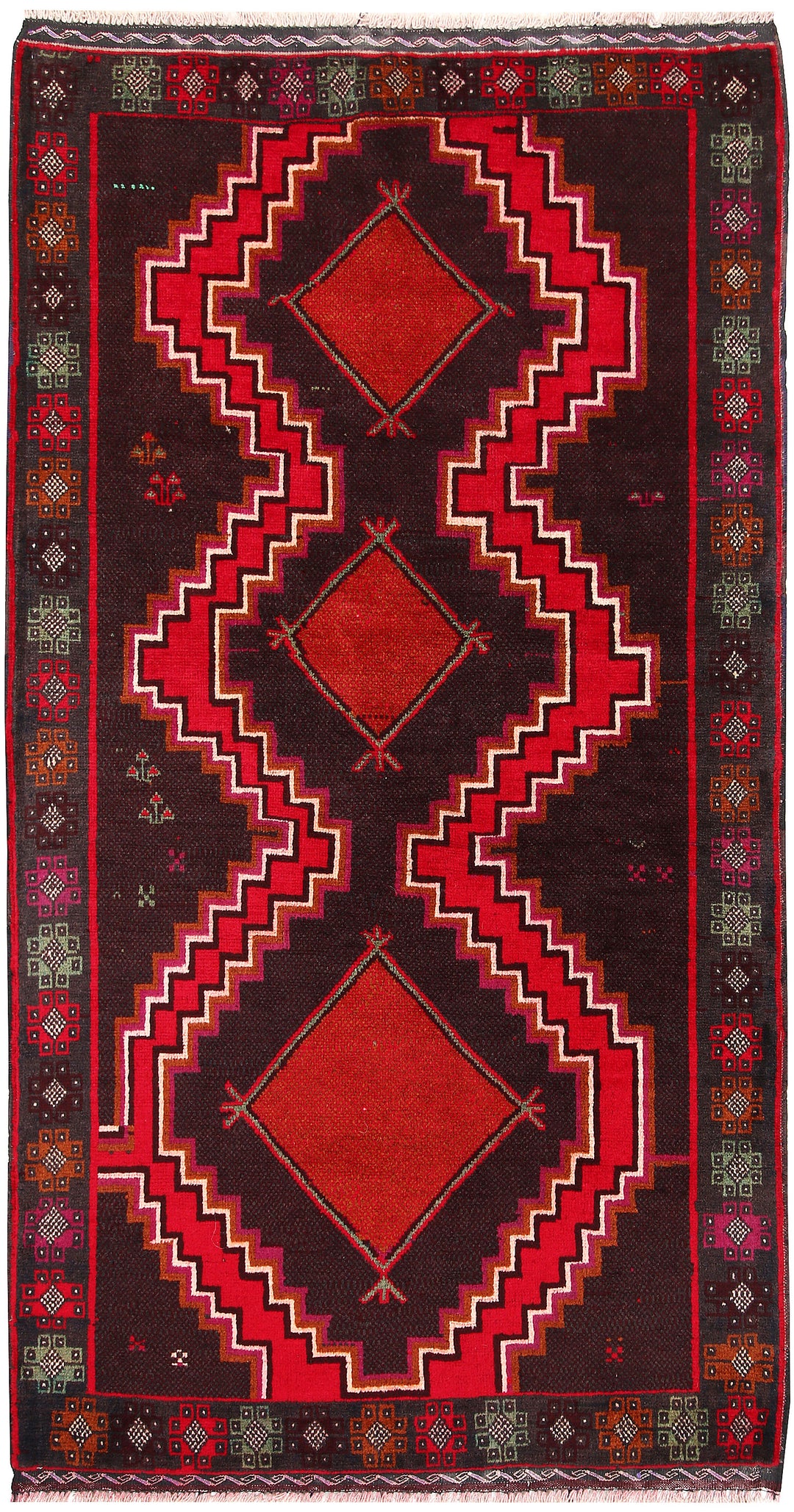 Saddle Brown Baluchi 3' 5 x 6' 2 - No. 64261 - ALRUG Rug Store