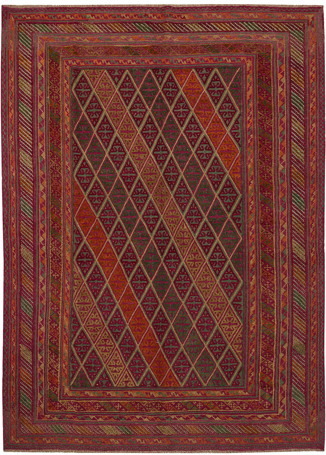 Multi Colored Mashwani 6' 11 x 9' 6 - No. 64264 - ALRUG Rug Store