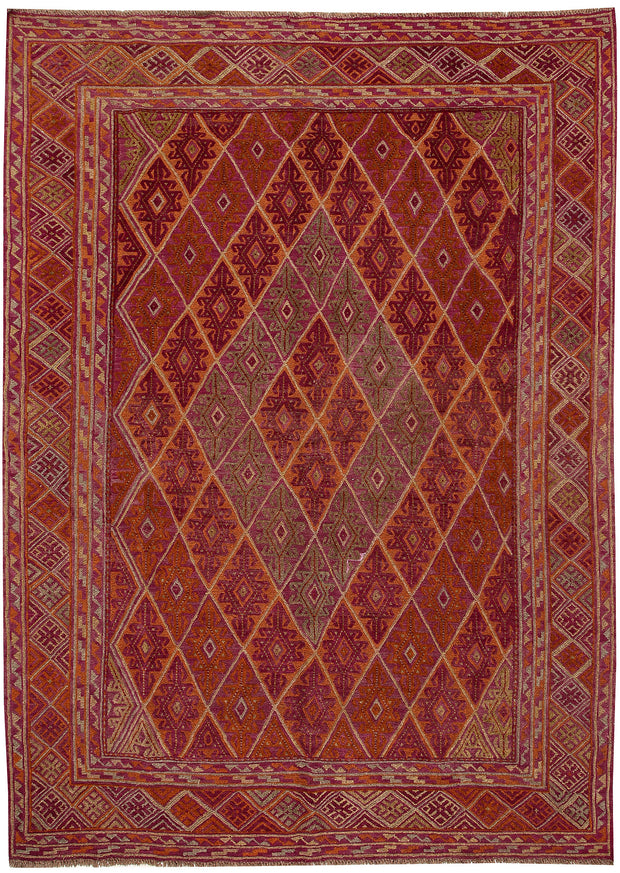 Multi Colored Mashwani 6' 7 x 9' 1 - No. 64267 - ALRUG Rug Store