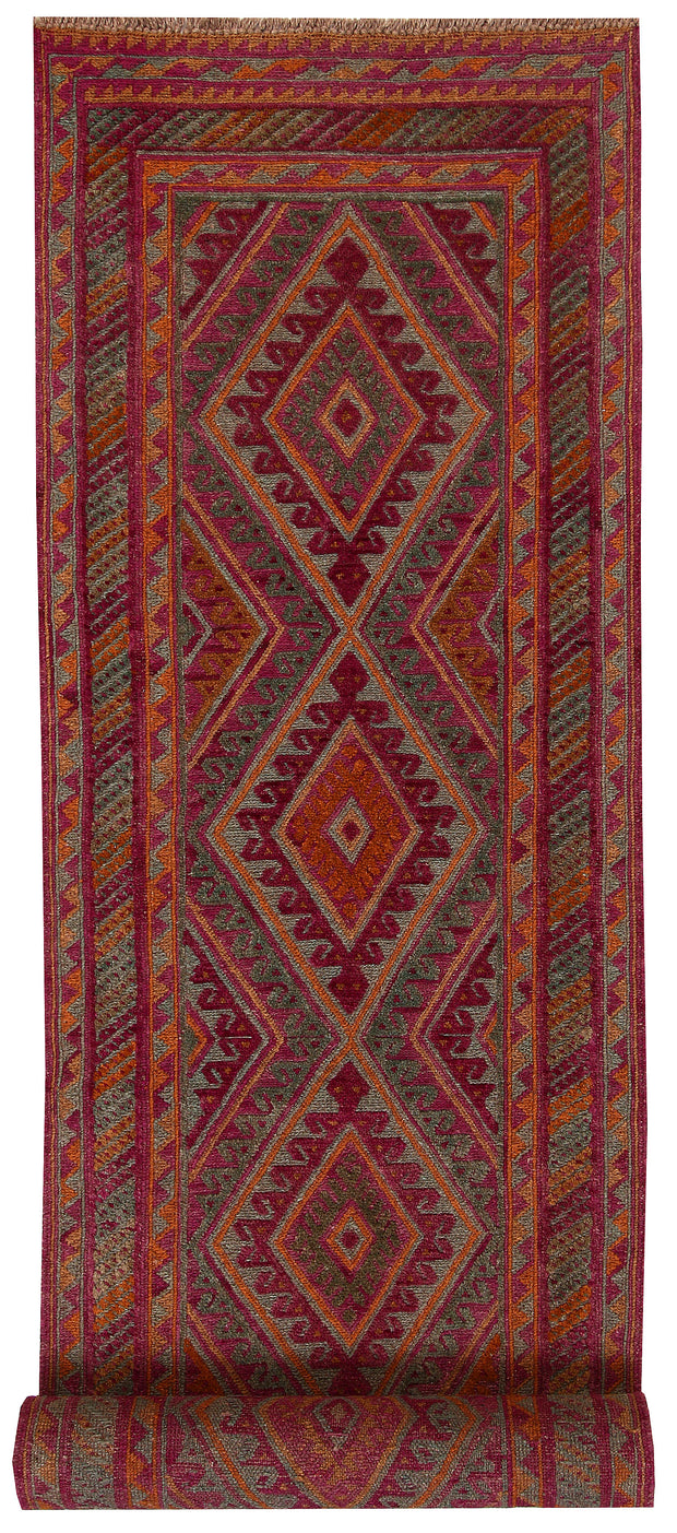 Multi Colored Mashwani 2' 7 x 11' 10 - No. 64275 - ALRUG Rug Store