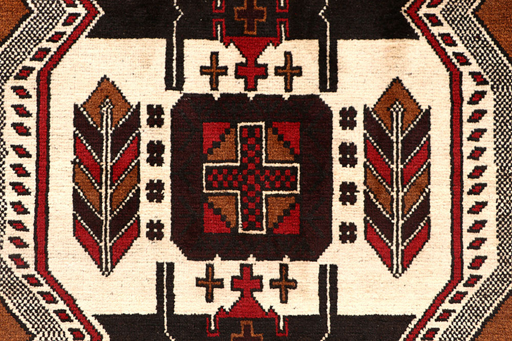 Ivory Baluchi 3' 8 x 6' 4 - No. 64287 - ALRUG Rug Store