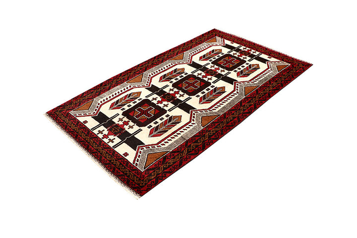Ivory Baluchi 3' 8 x 6' 4 - No. 64287 - ALRUG Rug Store