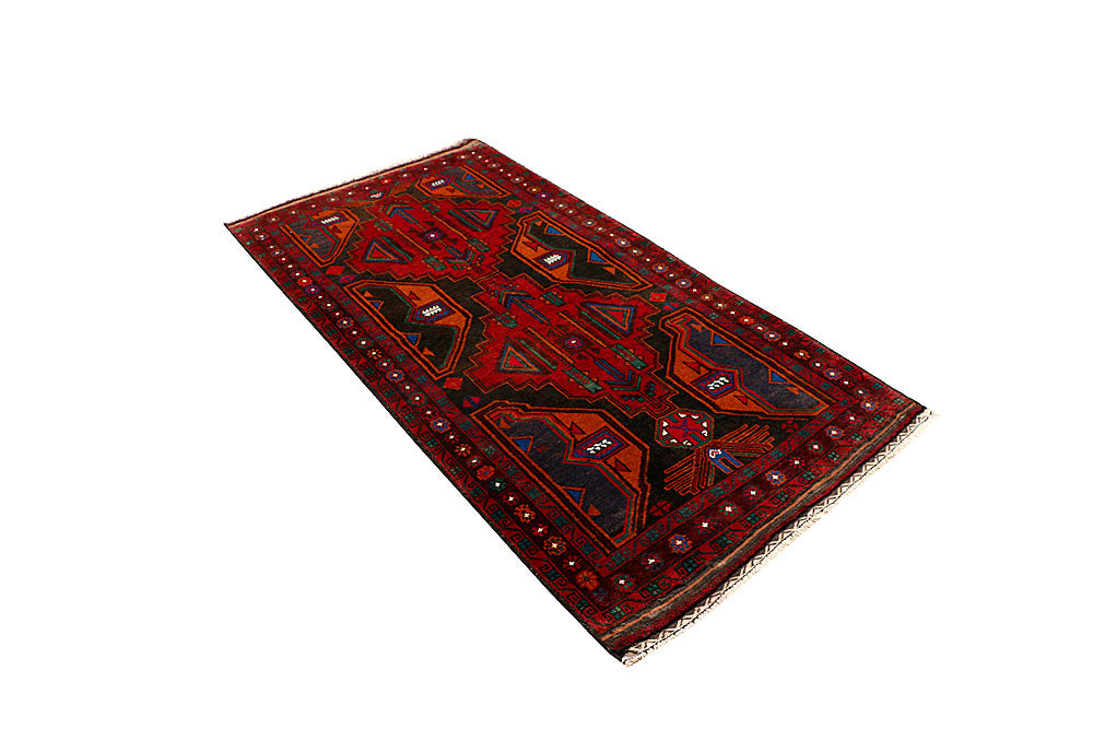 Multi Colored Baluchi 4' x 6' 5 - No. 64288 - ALRUG Rug Store