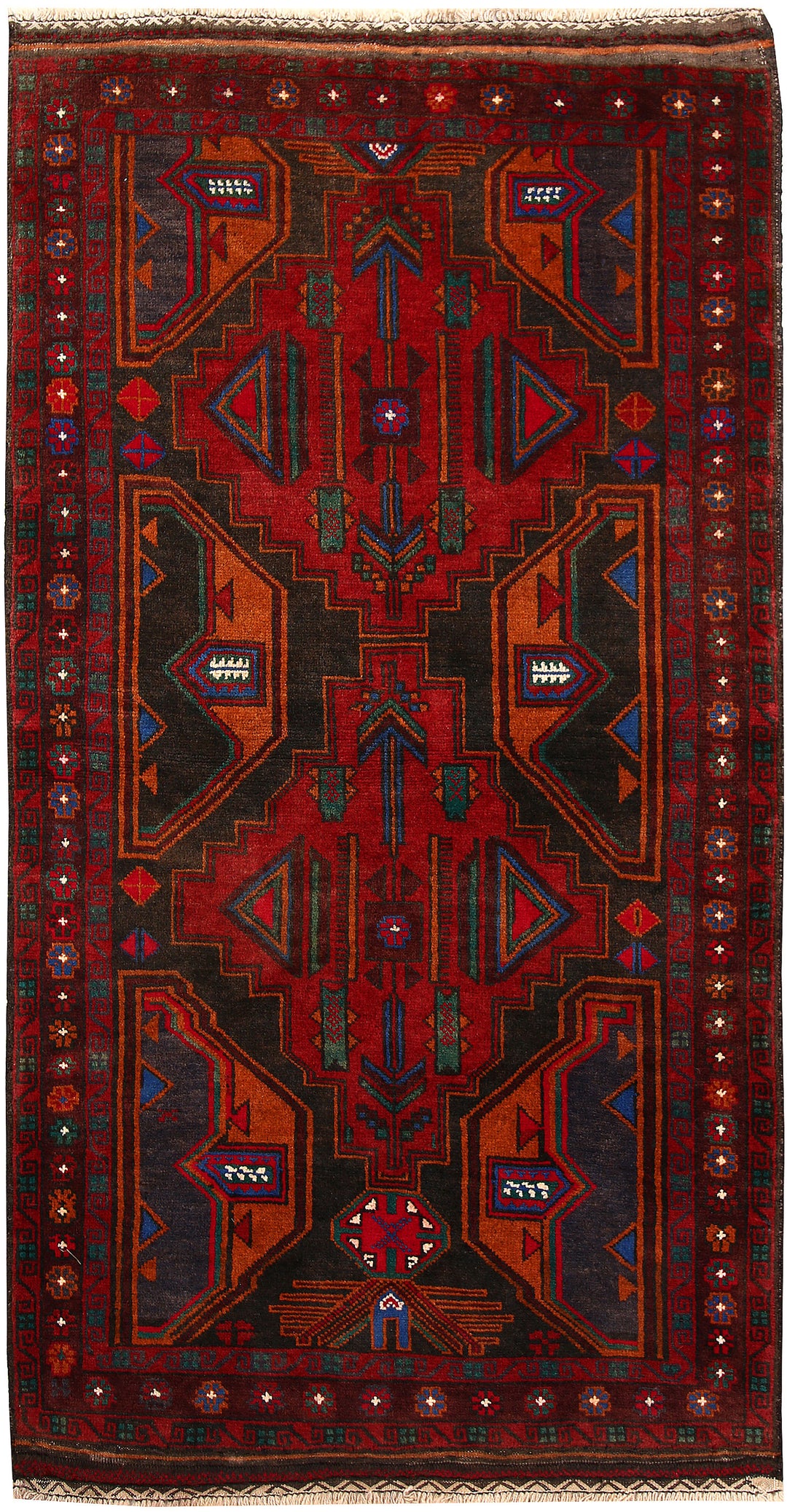 Multi Colored Baluchi 4' x 6' 5 - No. 64288 - ALRUG Rug Store