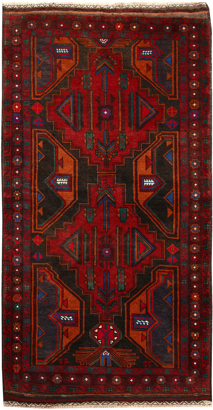 Multi Colored Baluchi 4' x 6' 5 - No. 64288 - ALRUG Rug Store