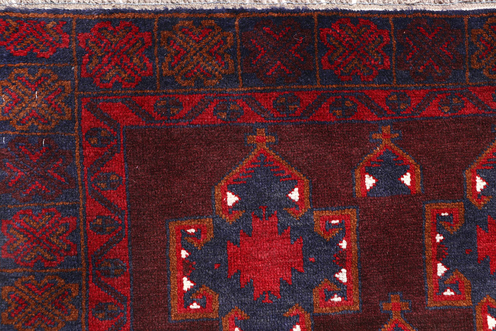 Maroon Baluchi 3' 4 x 6' 1 - No. 64289 - ALRUG Rug Store