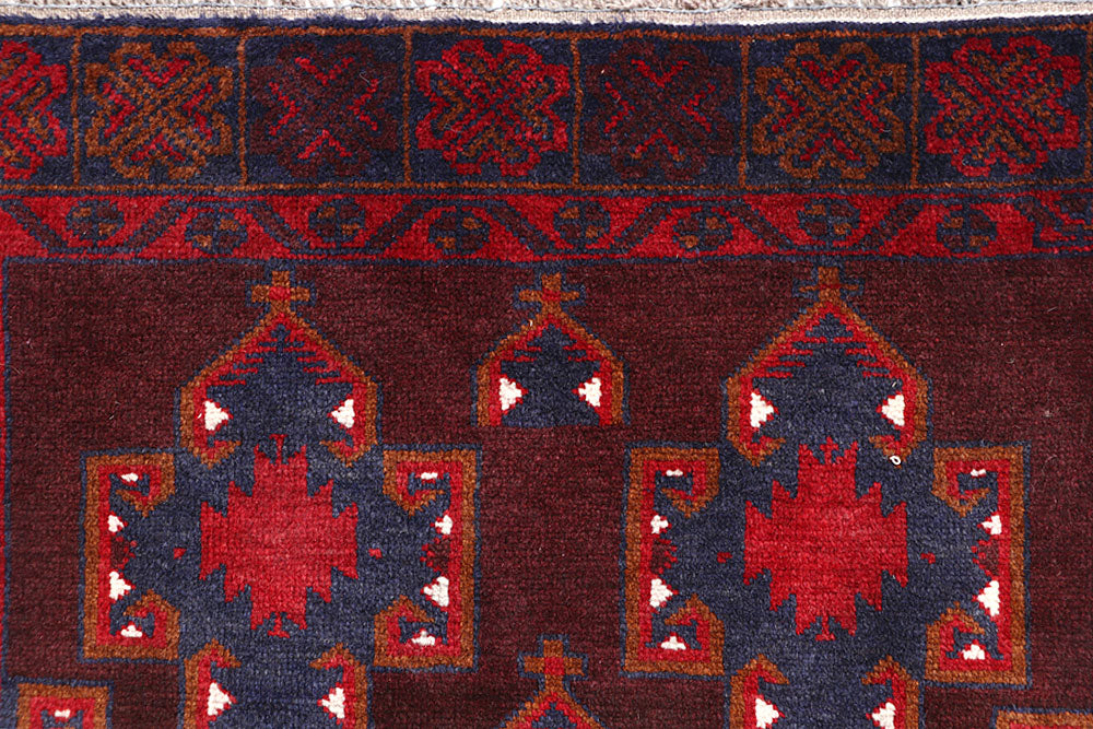 Maroon Baluchi 3' 4 x 6' 1 - No. 64289 - ALRUG Rug Store