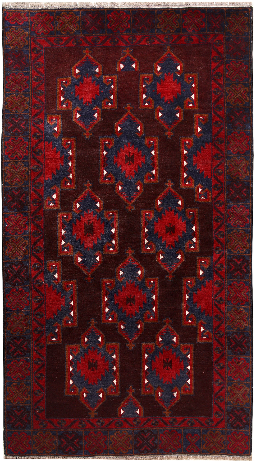 Maroon Baluchi 3' 4 x 6' 1 - No. 64289 - ALRUG Rug Store
