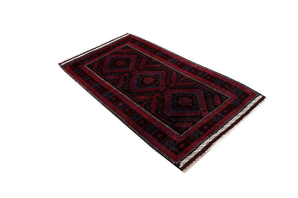 Multi Colored Baluchi 3' 6 x 6' - No. 64291 - ALRUG Rug Store