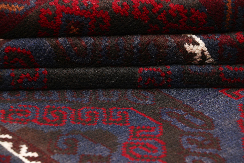 Multi Colored Baluchi 3' 7 x 6' 3 - No. 64292 - ALRUG Rug Store