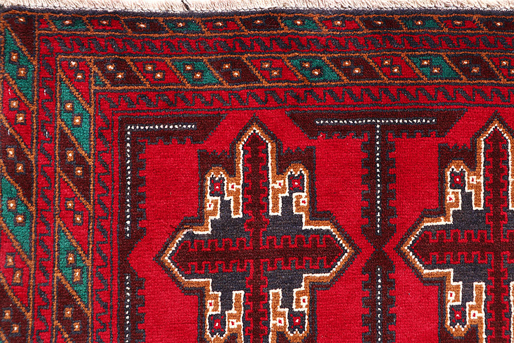 Firebrick Baluchi 3' 6 x 6' 2 - No. 64293 - ALRUG Rug Store