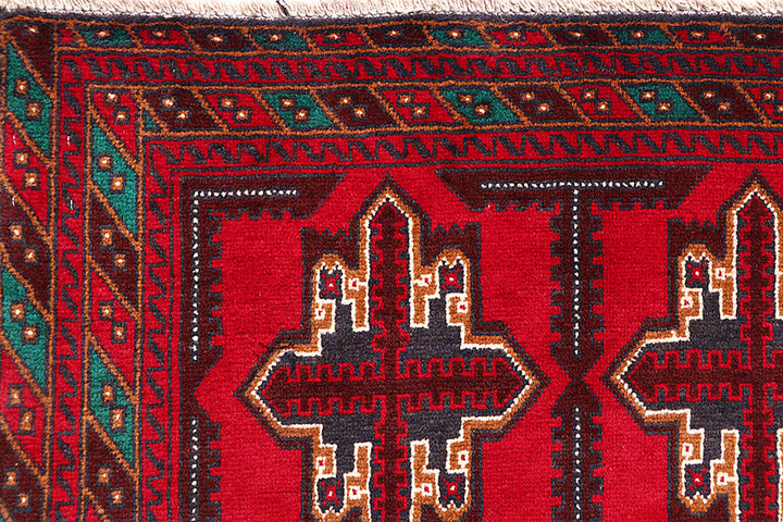 Firebrick Baluchi 3' 6 x 6' 2 - No. 64293 - ALRUG Rug Store