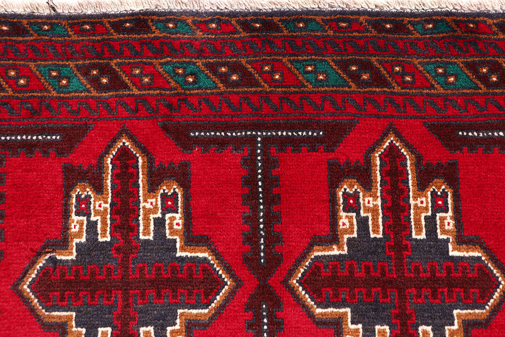 Firebrick Baluchi 3' 6 x 6' 2 - No. 64293 - ALRUG Rug Store