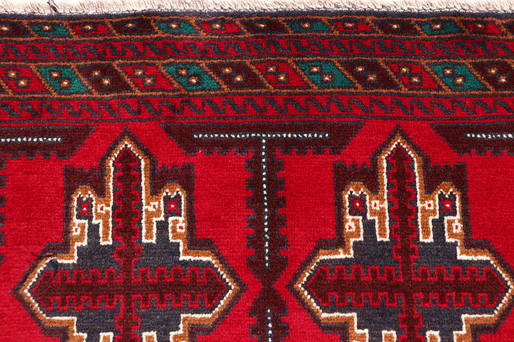 Firebrick Baluchi 3' 6 x 6' 2 - No. 64293 - ALRUG Rug Store