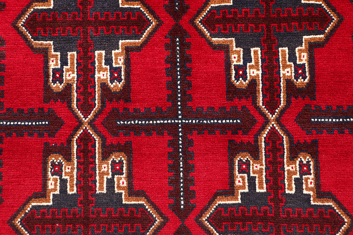 Firebrick Baluchi 3' 6 x 6' 2 - No. 64293 - ALRUG Rug Store