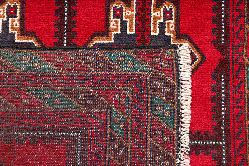 Firebrick Baluchi 3' 6 x 6' 2 - No. 64293 - ALRUG Rug Store