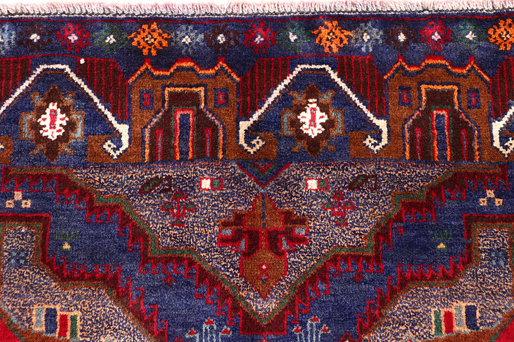 Dark Blue Baluchi 3' 3 x 6' 2 - No. 64296 - ALRUG Rug Store